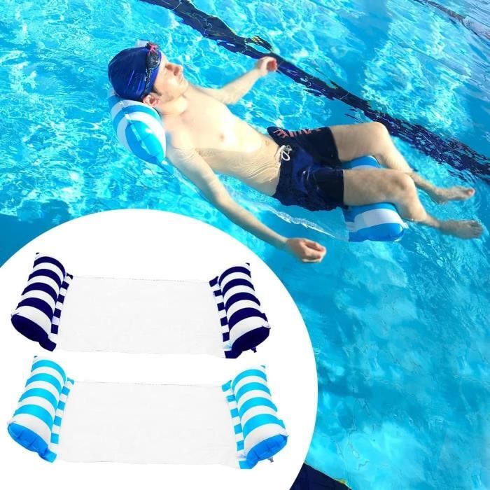 Hamac Gonflable à Eau 4 En 1 - Pour Piscine, Plage - Transformable En Chaise, Drifter - Capacité 150kg - Adulte Et Enfant - 2