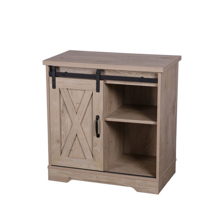Urban Living - Commode New York 1 porte coulissante - Marron Urban Living - Commode New York 1 porte coulissante - Marron