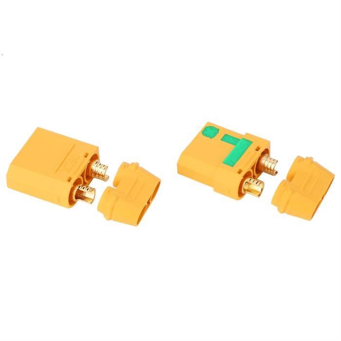 CHE Connecteur QS8 Kit mâle et femelle Prise de connecteur ESC de CHE Connecteur QS8 Kit mâle et femelle Prise de connecteur ESC de