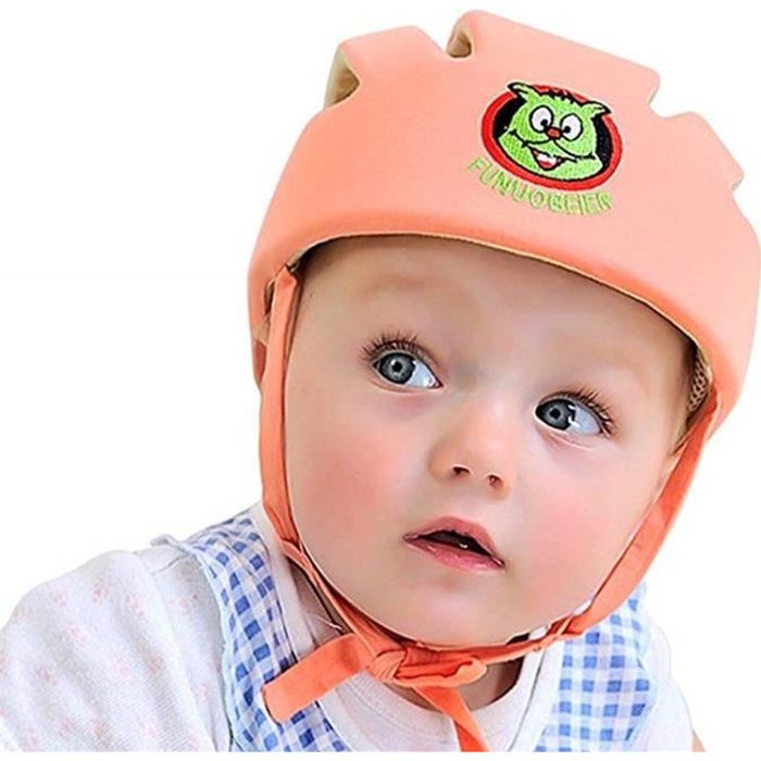 Waiwaizui Casque Anti Choc Ajustable Pour Bebe Bonnet De Protection Securite Doux Pour Marche Orange Cartoon Cdiscount Puericulture Eveil Bebe