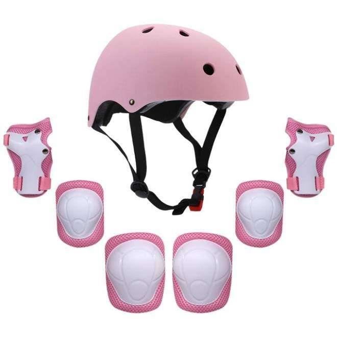 ZAM16316-CASQUETTE. casque de vélo pour enfants, 7 pièces-ensemble, protection des poignets et des coudes, Skateboard, pour garçon