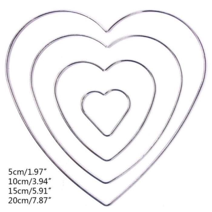 Lot De 3 Anneaux De Couronne En Métal Laiton - Décoration Jardin Floral