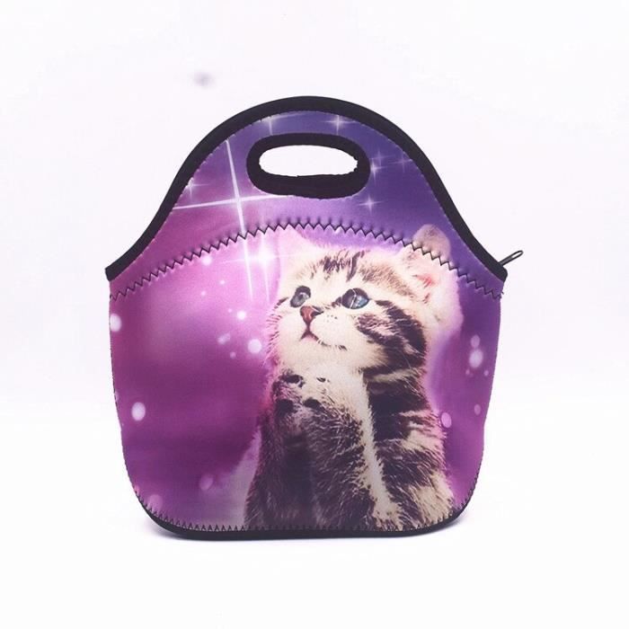 Mnsruu Sac Isotherme Déjeuner Néoprène Avec Bandoulière – Pour Femme, Enfant, École Ou Bureau