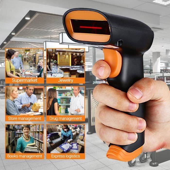 Lecteur Codes-barres 2D RFID NETUM DS8500 - Hybride Sans Fil Pour Commerce Et Hôtellerie Scanner Hybride NETUM DS8500