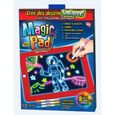 Magic Pad - Tablette magique - Rouge - 6 couleurs néons - 8 effets lumineux-1