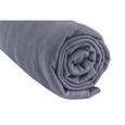 Lot de 3 draps housse coton 40x80/90 gris blanc turquoise - EASY DORT - Rectangulaire - Mixte-1
