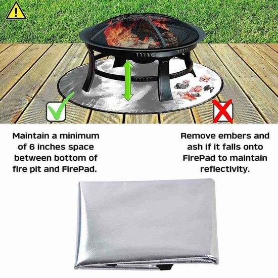 Tapis de protection ignifuge ： Tapis de protection de sol arrière ignifuge  pour barbecue à gaz résistant à la chaleur - Cdiscount Maison