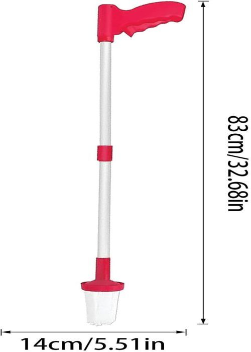 Attrape-araignée à Long Manche (80 Cm) - Pince Pliable Pour Capturer Insectes En Sécurité - Rouge/vert