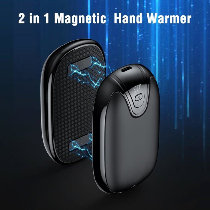 Chauffe-mains Rechargeable 2 En 1, Portable, Unisexe, Réutilisable