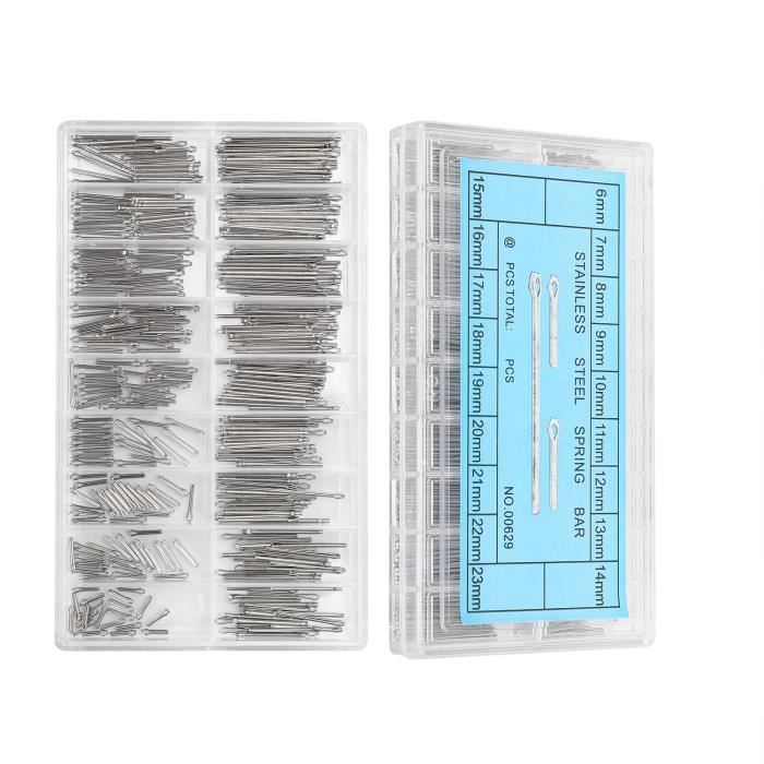 360 Goupilles Fendues Pour Bracelet De Montre - Acier Inoxydable, 18 Tailles De 6 à 23mm