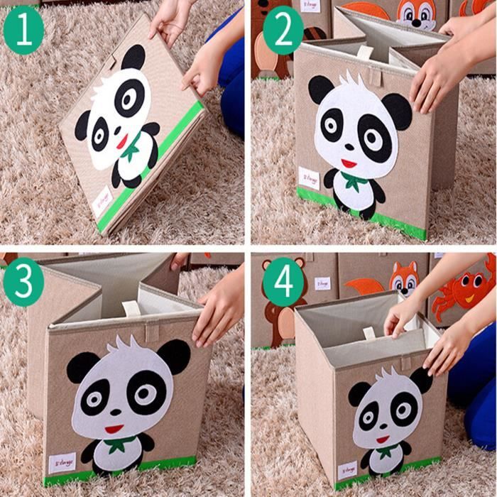 Enfants Jouets Boîte de rangement écologique Tissu de stockage Cubes  Origanizer (Panda) - Cdiscount Jeux - Jouets