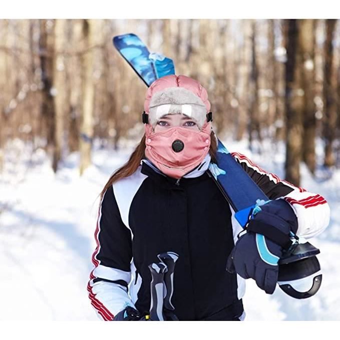 Chapka Imperméable avec Masque Détachable Femme Homme Bonnet Hiver Chaud  Chapeau Patinage Ski Snowboard Activités en Plein Air - Cdiscount  Prêt-à-Porter
