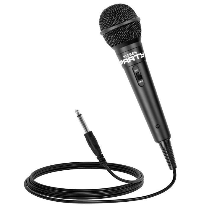 Microphone Karaoké Bluetooth BIGBEN Party - Effets sons et