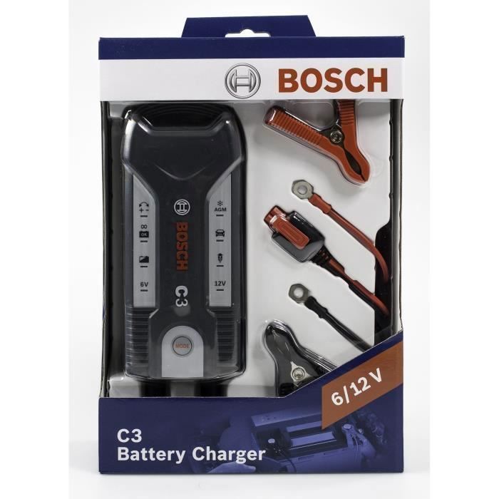 BOSCH - Chargeur de batterie C3 - 6/12V - Cdiscount Auto