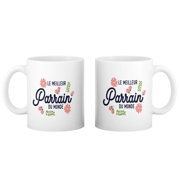 Mug en céramique - FABULOUS - Le Meilleur Parrain du Monde - 325 ml ...