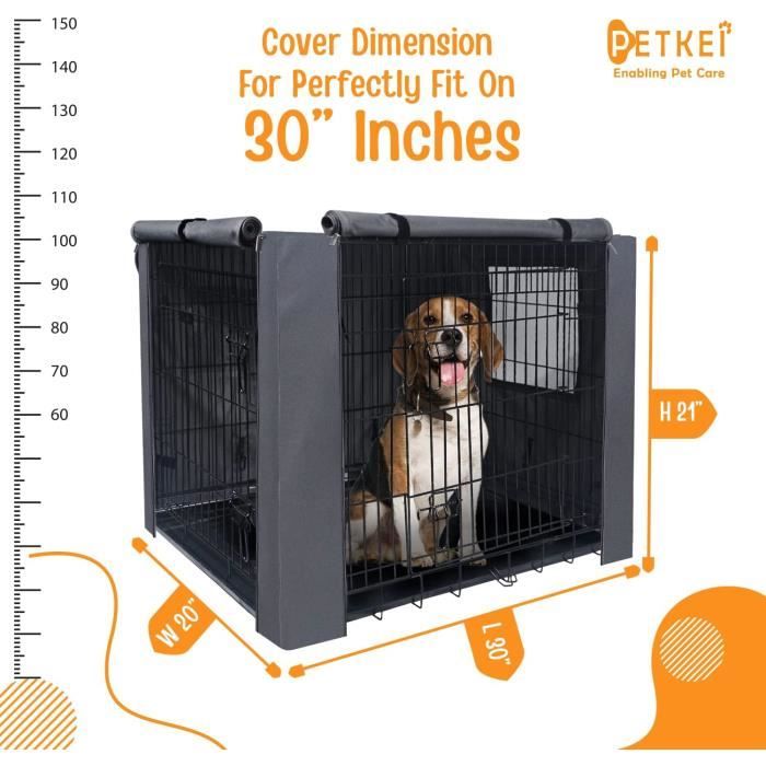 Petkei Housse de cage pour chien de taille moyenne en polyester Oxford avec  revêtement en polyuréthane, conçue pour les[S69] - Cdiscount