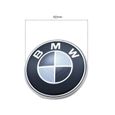 Lot de 7 BMW Carbone Logo Noir et Blanc Emblème Centre de Roue Enjoliveur de Roue 82mm + 74mm-2