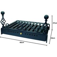 IMEX EL ZORRO 71450 Barbecue à Roulettes Avec Grille En INOX Noir 88 X