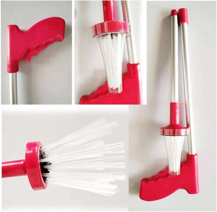 Attrape-insectes à Long Manche (80cm) - Pince Pliable Pour Araignées, Cafards, Guêpes - Sécuritaire Sans Contact - Vert