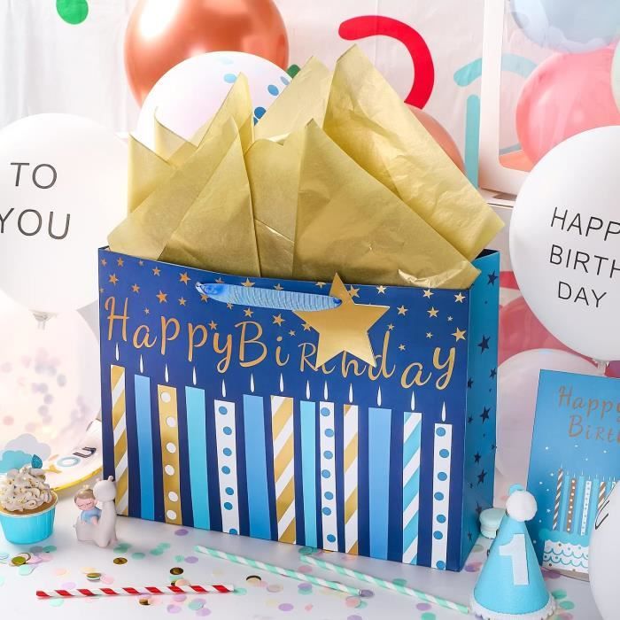 Grand sac shop cadeau anniversaire