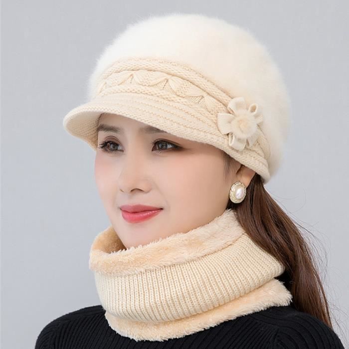 chapeau femme beige-chapeau hiver femmes
