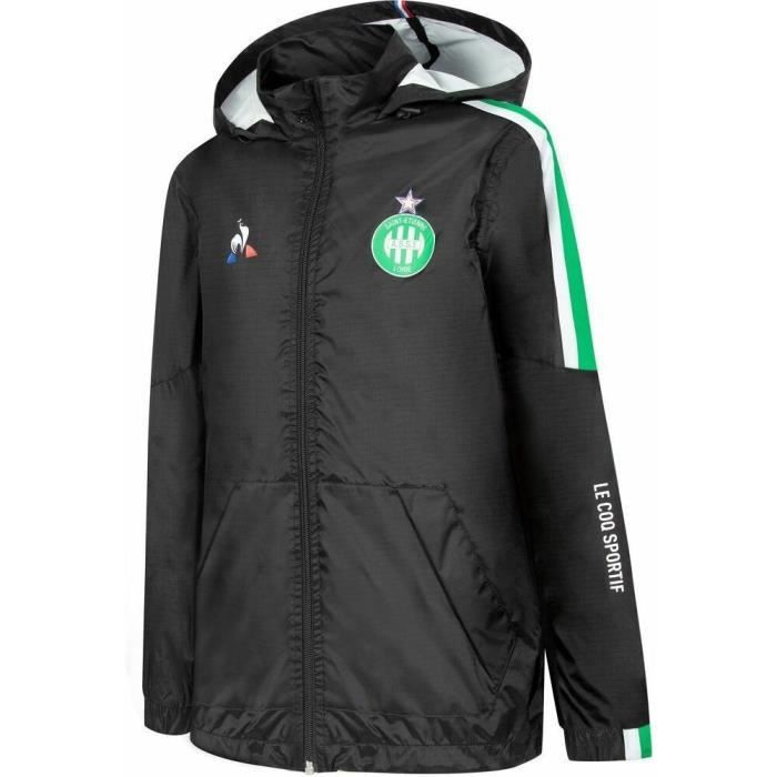 Veste de pluie enfant AS Saint Etienne noir 12 ans Noir