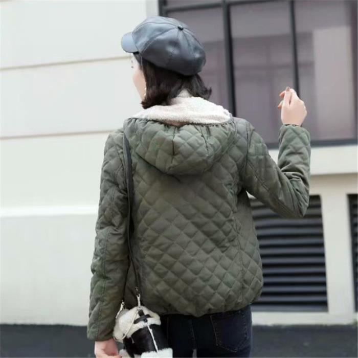Doudoune velours vert sales