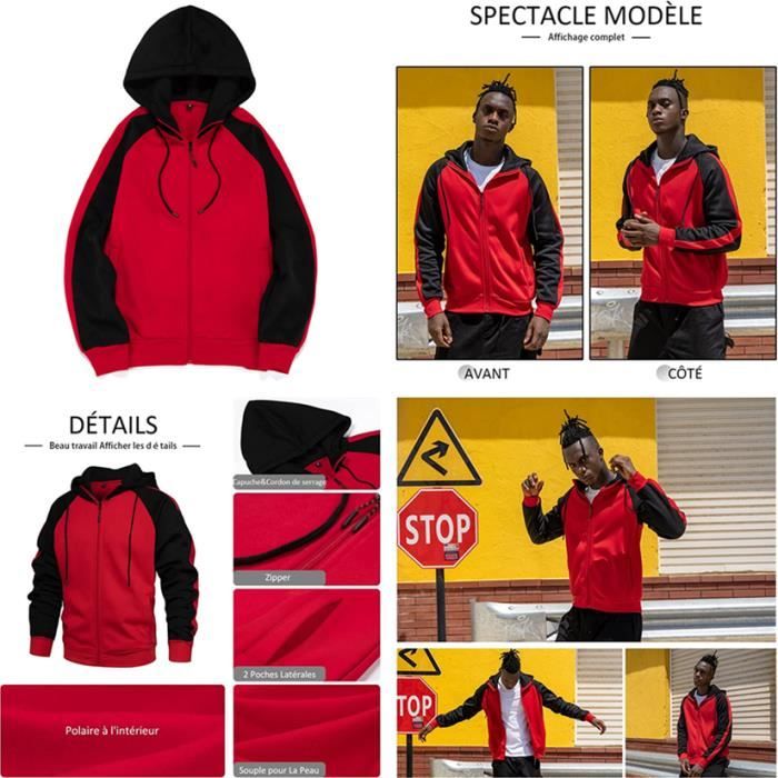 Sweat rouge et noir online