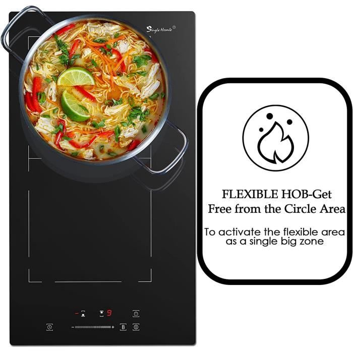 Plaque Induction 2 feux encastrable, Plaque de Cuisson à Induction 30