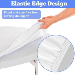 Nappe Transparente Ronde, Protège Table élastiqué Tout Autour