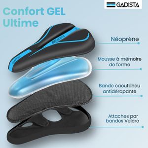 Selle De Vélo Gel SPECIALIZED DoIce - 265 X 165 Mm, Confort Ville Et Randonnée, Neuve Sans Boîte
