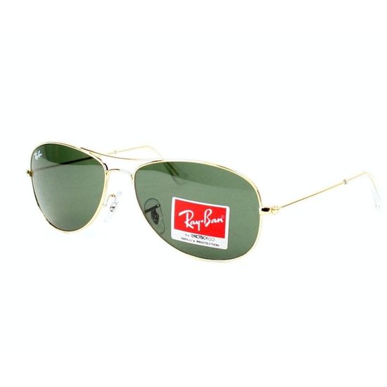 ray ban cockpit doré