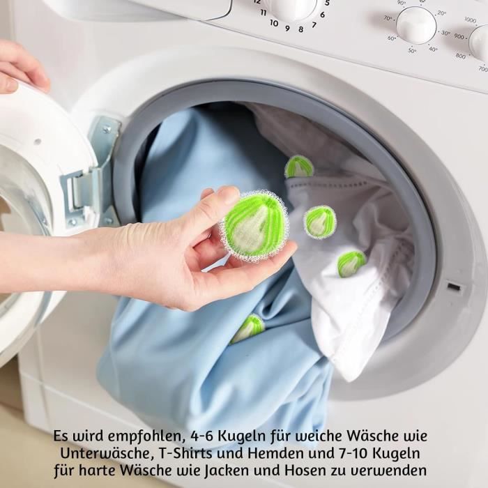 Attrapepeluches pour machine à laver, 16 pièces réutilisables pour poils d