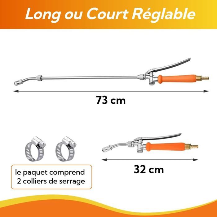 Lance De Pulvérisation Pour Nettoyeurs Haute Pression Yard Force & Ferrex (sans Pistolet) | Gras Maaier Bladen Enzo