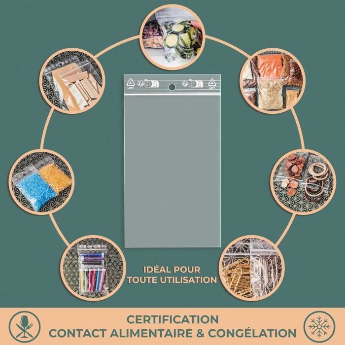 Sachet Plastique Transparent, Sachets Plastiques Refermables, Sac A Sceller, Sac Plastic