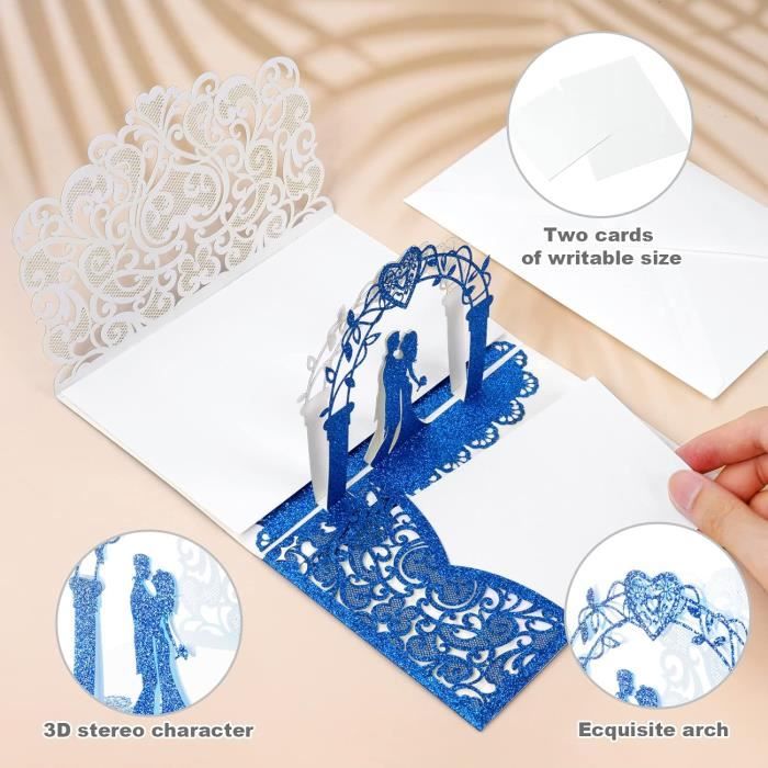CUTPOPUP Carte Anniversaire Pop-Up 3D - Écureuils Amoureux Dans L'Arbre Cœur - Carte De Vœux Romantique