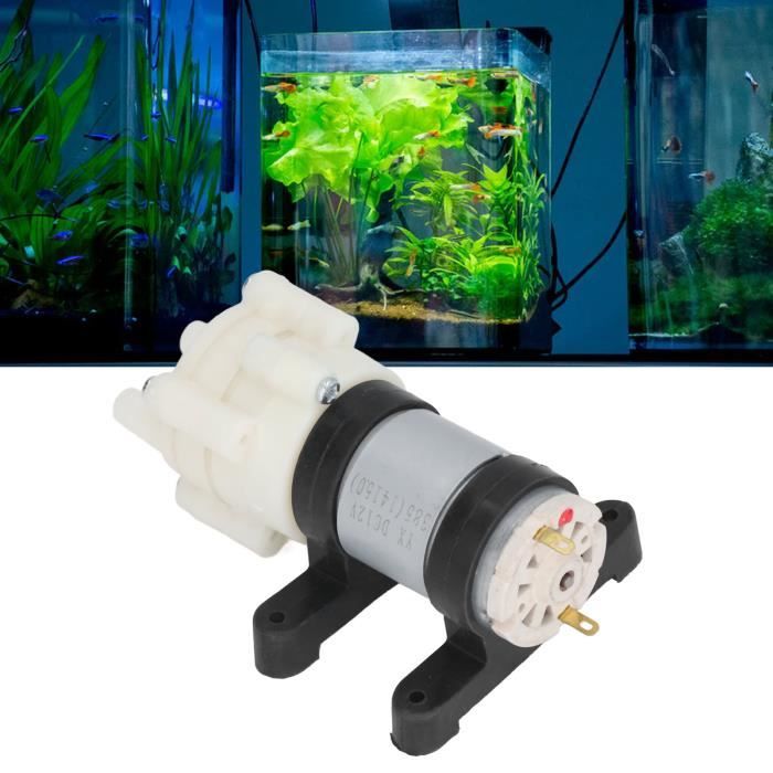 Cikonielf pompe à eau Pompe à membrane eau 3 mètres tête de décharge DC 12V  R385 accessoire pour aquarium Aquarium
