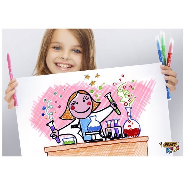 Kit Coloriage BIC Intensity - 24 Feutres, 24 Crayons, 2 Livres De Coloriage