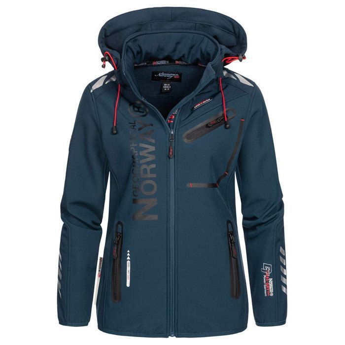 GEO NORWAY REINE - Softshelljas voor dames, waterdicht, warme