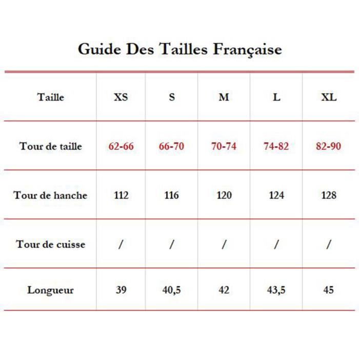 Maillot de Bain Homme Doublure en Maille Taille Elasitique Short