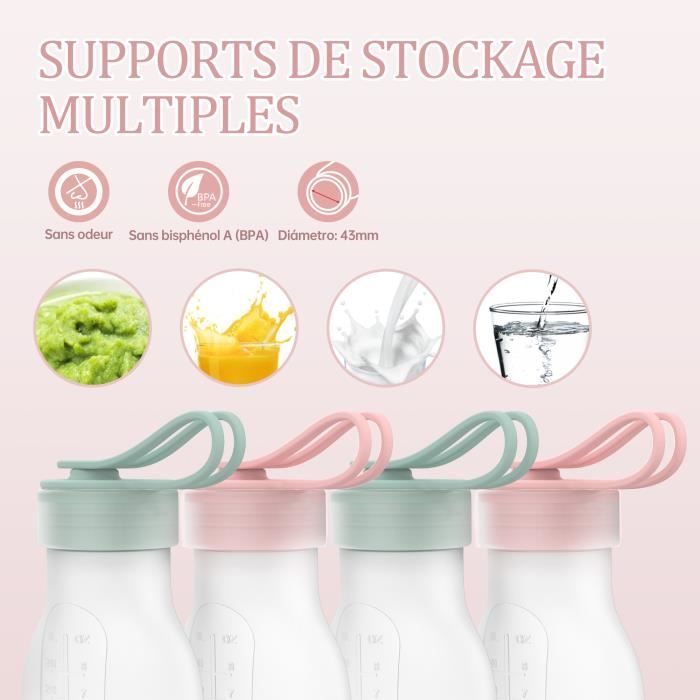 JHEPPBAY 2 sacs de lait maternel silicone réutilisable contenant de  stockage de lait maternel anti-fuite sécurité lait maternel - Cdiscount  Puériculture & Eveil bébé