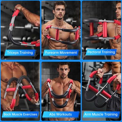 Barre Twister Power Twist - Entraînement Bras, épaules, Pectoraux - Résistance Réglable 30 Kg - Portable