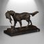 Chien De Chasse Sculpture Classique En Bronze Patiné Avec