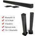 40W Barre de son Bluetooth 5.0 Sans Fil Détachable Enceinte TV US Prise H0279A-0