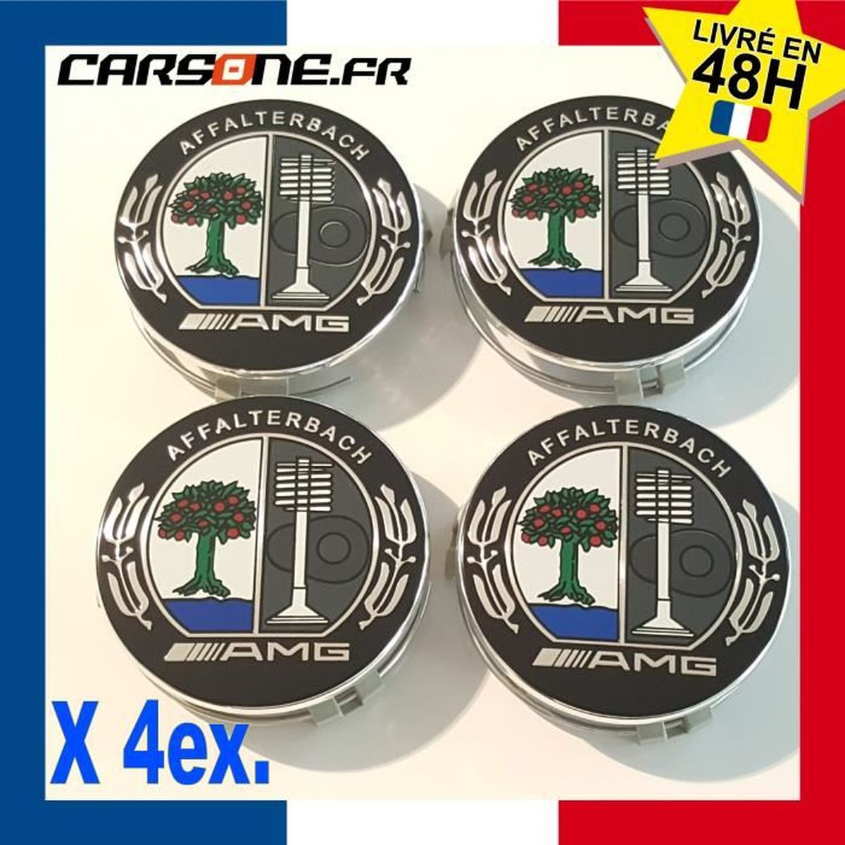 X4 Amg Affalterbach Caches Moyeux Insignes Jantes Logo Sigle Mercedes Cdiscount Auto