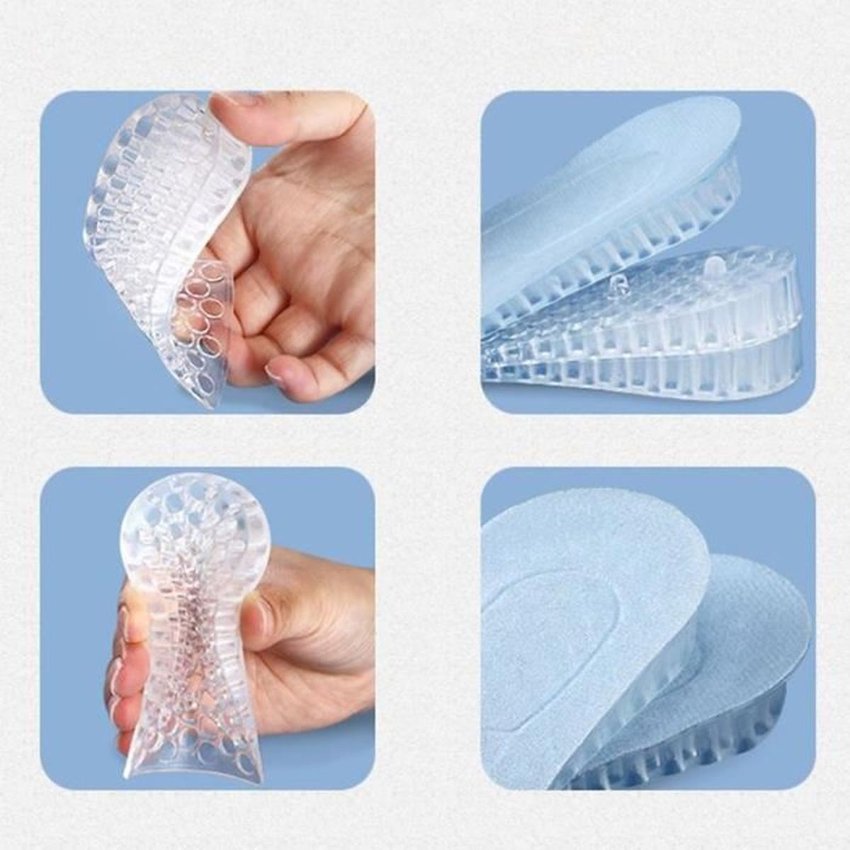 Semelles Intérieures Souples Pour Hommes Et Femmes, 2 Pièces, Pour