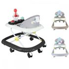 MIPAN - 3 en 1 Trotteur Bebe Evolutif Filles Garçons - Avec Musique + Roue silencieuse - Réglable - Anti-retournement -Noir