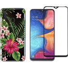 NOVAGO Coque et film de protection - Exotique - Samsung A20E A202 - Gel Souple - Verre trempé 9H - Anti choc