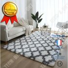 Tapis Shaggy - Tech Discount - GOGOLOVING - 200x300cm - Antidérapant - Blanc