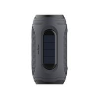 Haut-Parleur sans fil Bluetooth 5.0 ZEALOT Enceinte Portable Extérieur à chargement Solaire,IPX5 Waterproof,Subwoofer Audio - Gris